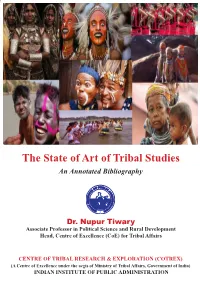 The State of Art of Tribal Studies an Annotated Bibliography