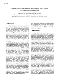 Tropical Cyclone Wind Retrieval Using Modified TREC Method with Radial