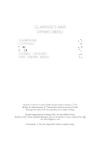 Claridges-Bar-Drinks-Menu.Pdf