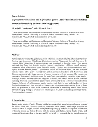 Coptotermes Formosanus and Coptotermes Gestroi (Blattodea: Rhinotermitidae) Exhibit Quantitatively Different Tunneling Patterns