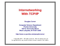 Internetworking with TCP/IP