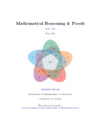 Mathematical Reasoning & Proofs