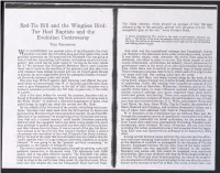 Red-Tie Bill and the Wingless Bird: Tar Heel Baptists and the Evolution