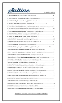Draft Menu 6.5.21
