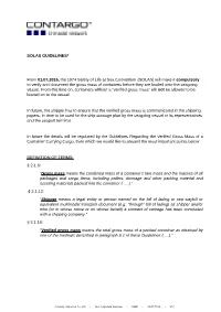 Solas Guidelines*