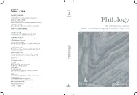 From Philology to Linguistics: the Influence of Saussure in the Development of Semantics