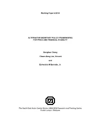 I Working Paper 6/2014 ALTERNATIVE MONETARY