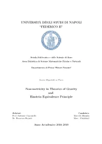 Non-Metricity in Theories of Gravity and Einstein Equivalence Principle