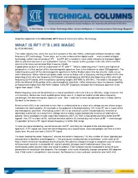 What Is Rf? It's Like Magic