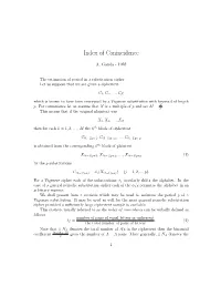 Index of Coincidence Can Be Verbally Deﬁned As Follows Number of Pairs of Equal Letters in Ciphertext I =