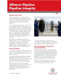 Pipeline Integrity Backgrounder
