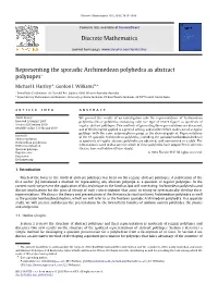 Representing the Sporadic Archimedean Polyhedra As Abstract Polytopes$