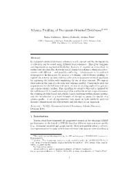 Schema Profiling of Document-Oriented Databases$,$$