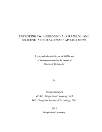 Exploring Two-Dimensional Graphene and Silicene in Digital and Rf Applications
