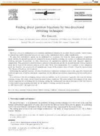 Finding Direct Partition Bijections by Two-Directional Rewriting Techniques