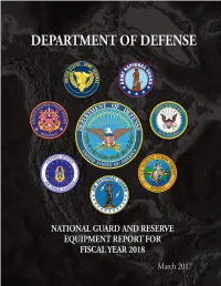 National Guard and Reserve Equipment Report (NGRER) For