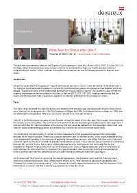 What Next for Status After Uber? Posted on 24 March, 2021 by | Jesse Crozier | Hitesh Dhorajiwala