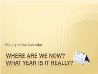 Calendar -Where Are We Now.Pdf