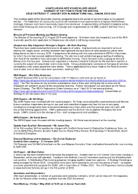 Chapelcross Site Stakeholder Group Summary of Key Points from the Meeting Held on Friday 17 January 2020 in Annan Town Hall, Annan, Dg12 6Aq
