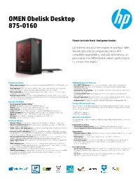 OMEN Obelisk Desktop 875-0160