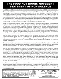 STATEMENT of NONVIOLENCE (Page 1)