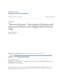 Surveying the Structures and Operations of Power in the Magical World of Harry Potter Aaron D