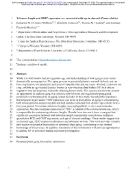Telomere Length and TERT Expression Are Associated with Age in Almond (Prunus Dulcis) 2 Katherine M