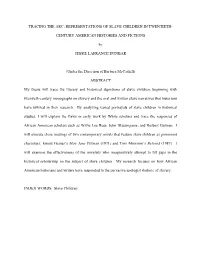 Tracing the Arc: Representations of Slave Children in Twentieth