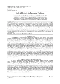 Android Botnet: an Upcoming Challenge