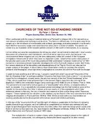 CHURCHES of the NOT-SO-STANDING ORDER by Peter J