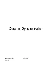 Clock and Synchronization