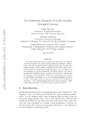 On Markovian Behaviour of P-Adic Random Dynamical Systems