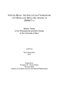 An Emulation Framework for Wireless Mesh Networks in Omnet++