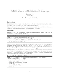 CME292: Advanced MATLAB for Scientific Computing