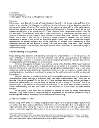 Carlo Penco Rational Procedures1 a Neo Fregean Perspective on Thought and Judgment Summary in This Paper I Shall Deal with T
