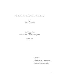 Kennedy, Crisis, and Decision-Making by Edward F