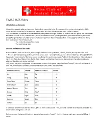 SWISS JASS Rules
