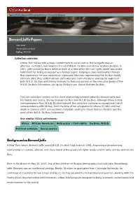 Bernard Jaffe Papers Finding Aid : Special Collections and University