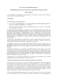 Draft Explanatory Memorandum