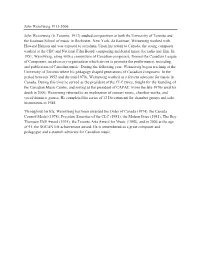 John Weinzweig Short