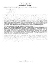 MHMP 2014 UPDATE PART 3 I D Natural Geological Hazards