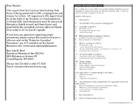 This Report from the Creation Stewardship Task Force Is Being