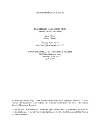 Transfers in Cash and in Kind: Theory Meets the Data