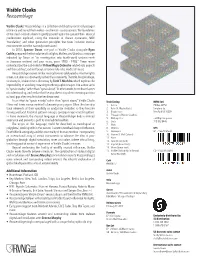 Visible Cloaks Reassemblage