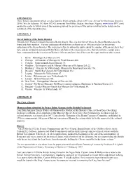 APPENDICES These Historic Documents Which Are Also Found in Peju Layiwola, Benin 1897.Com, Art and the Restitution Question, 2010,( Wy Art Editions, P.O