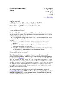 Ground Beetle Recording Scheme