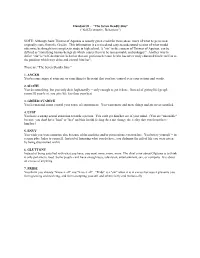 Handout #1 - “The Seven Deadly Sins” ("Self-Destructive Behaviors")