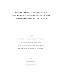 Sio-EMITTING CONDENSATIONS THROUGHOUT the ENVELOPE of the YELLOW HYPERGIANT IRC+10420