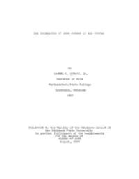 Bachelor of .Arts Northeastern State College Tahlequah, Oklahoma 1950