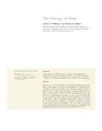 The Energy of Data